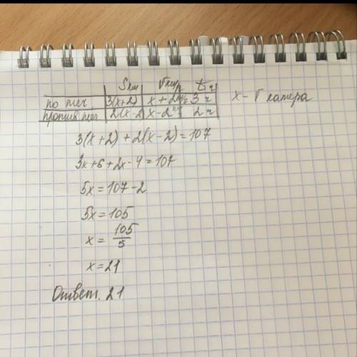 Катер часа по течению реки и 2 часа против течения весь путь составил 107 км найдите скорость катера
