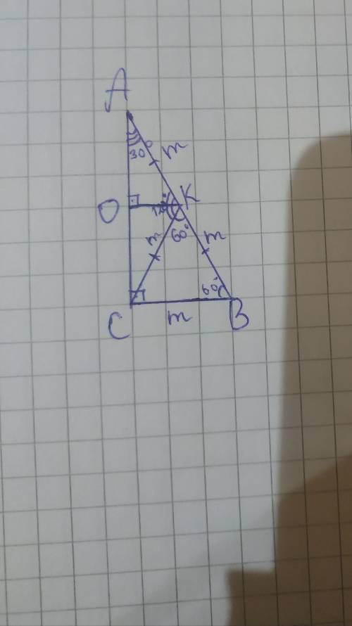 Будь ласка іть. дуже треба.у прямокутному трикутнику медіана дорівнює m і ділить прямий кут у віднош