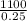 \frac{1100}{0.25}