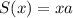 S(x)=xa