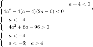 \begin{cases}& \text{}a+4