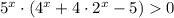 5^x \cdot (4^x+4 \cdot 2^x-5)0