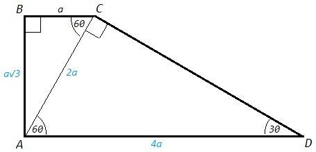 Меньшее основание равнобедренной трапеции равно а см, а острый угол 30 градусов. найдите площадь тра