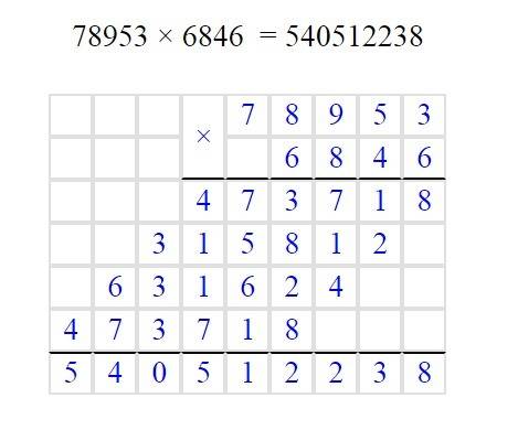 Сколько будет 78953 помножити на 6846=