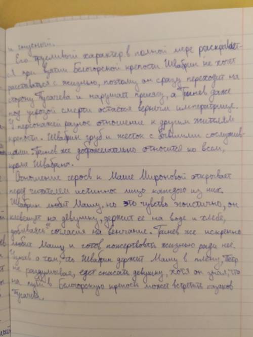 Нужно написать сочинение сравнительная хар-ка гринева и щвабрина из капитанской дочки