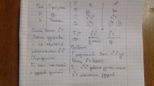 Атрофия зрительного нерва наследуется как рецессивный признак (а), сцепленный с х- хромосомой. в сем