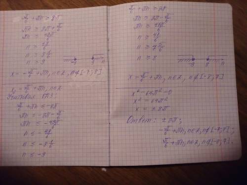 (4 \sin ^{2}x - 1) \sqrt{x^{2} - 64\pi ^{2} } = 0