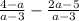 \frac{4 - a}{a - 3} - \frac{2a - 5}{a - 3}