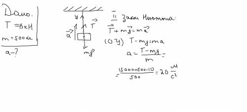 При якому прискоренні розірветься трос,міцність якого на розрив становить 15кн,якщо ним піднімати ва
