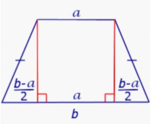 Вравнобедренной трапеции большее основание 17 а боковая сторона 10 а высота 8 найдите площадь этой т