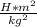 \frac{H*m^{2} }{kg^{2} }