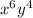 {x}^{6} {y}^{4}