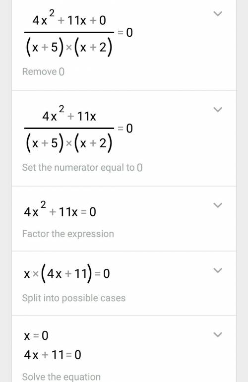 2x-5/x+5+3x+4/x+2=1 решить уравнение