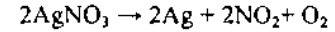 Количество простых веществ образующихся при разложении нитрата серебра