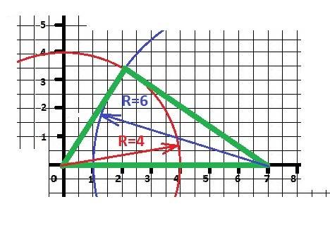 Сциркуля и линейки постройте триугольник со сторонами 4см, 6 см и 7 см.