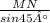 \frac{MN}{sin45°}