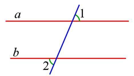 Какими должны быть накрест лежащие углы, образованные при пересечении двух прямых секущей, чтобы дан