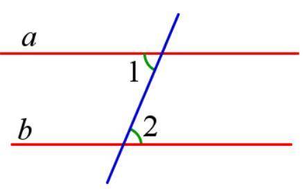 Какими должны быть накрест лежащие углы, образованные при пересечении двух прямых секущей, чтобы дан
