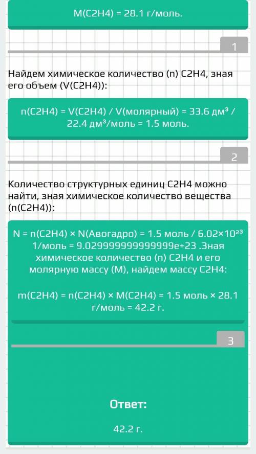 Обчисліть масу етену , який займає 33,6 літрів ​