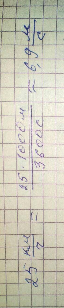 Поезд едет со скроростью 25 км в час, а автобус 15м в секунду. сравните скорости этих тел. (перевест