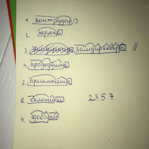 Вкаких словосочетаниях нет приставки? 1) контрудар 2) неряха 3) замдиректора 4) прадедушка 5) приклю
