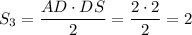 S_3=\dfrac{AD\cdot DS}{2}=\dfrac{2\cdot 2}{2}=2