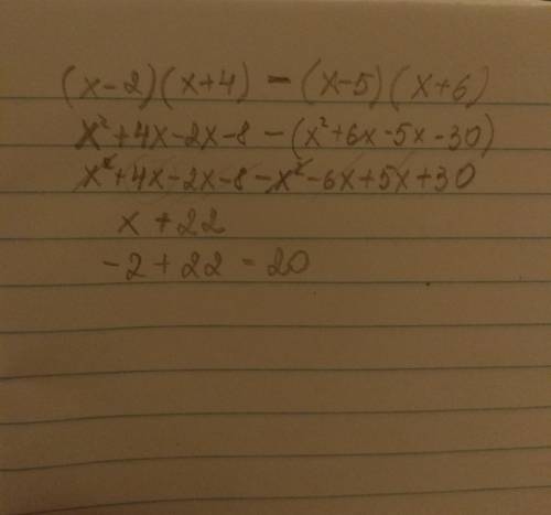 Выражение, а потом подставьте x=-2 (x-2)(x+-5)(x+6)