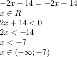 -2x-14=-2x-14\\x \in R\\2x+14