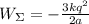 W_\Sigma = -\frac{3kq^2}{2a}