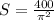 S = \frac{400}{\pi^2}