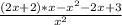 \frac{(2x+2)*x-x^2-2x+3}{x^2}