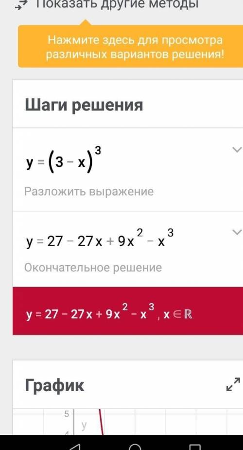 Ть у=(3-х)³ визначити графік, якщо можна з поясненням