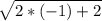 \sqrt{2*(-1)+2}