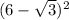 (6-\sqrt{3})^2