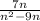 \frac{7n}{n^2-9n}