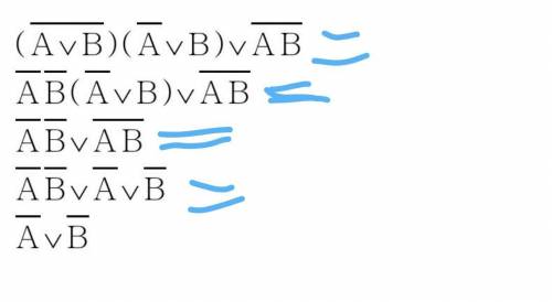 Логическое выражение : (avb с верхним подчёркиванием)& (а с верхним подчёркиванием v b)va&