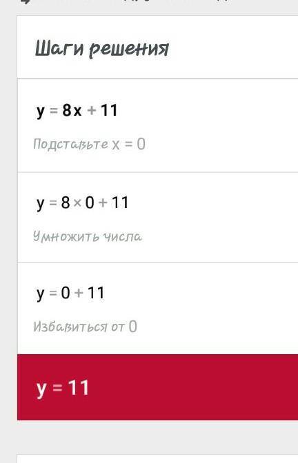 Найдите функцию обратную к функции y=8x+11