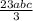 \frac{23abc}{3}