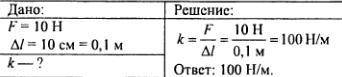 ответьте ! резиновая лента удлинилась на 15 см под действием силы 30 ньютонов какова её жесткость? ​