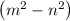 \left(m^2-n^2\right)