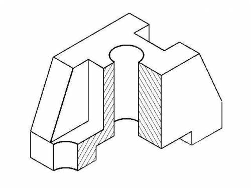 До завтраоочеень нужно: начертить в изометрии,разрезать и 1/4 часть убрать и заштриховать со всеми р
