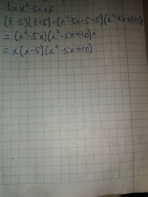 Розкладіть на множники : (x-1)(x-2)(x-3)(x-4)-24​