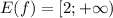 E(f)=[2;+\infty)