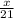 \frac x{21}