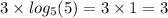 3 \times log_{5}(5) = 3 \times 1 = 3