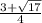 \frac{3+\sqrt{17} }{4}