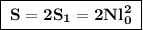 \boxed{\bf\;S = 2S_1 = 2Nl_0^2\;}