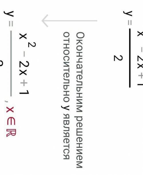 построить график и описать его свойства. y=1/2 (x-1)²
