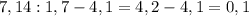 7,14 :1,7-4,1 = 4,2-4,1=0,1