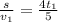 \frac{s}{v_{1}}=\frac{4t_{1}}{5}